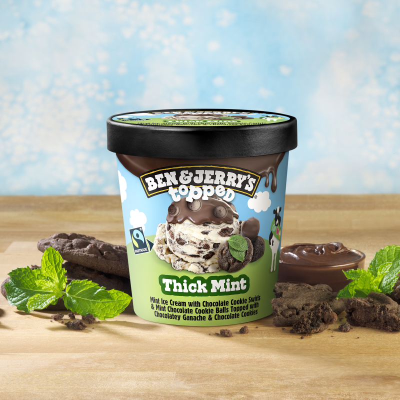 Ben & Jerry's Topped Thick Mint Ice Cream 15.2oz