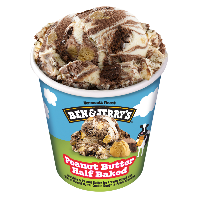 Ben & Jerry's Peanut Butter Half Baked Ice Cream 16oz