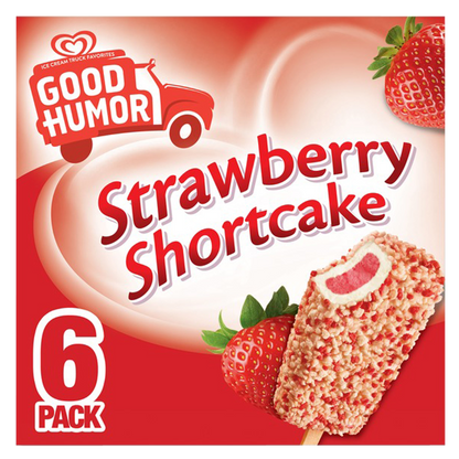 Good Humor Strawberry Shortcake Frozen Dessert Bars 6pk 18oz