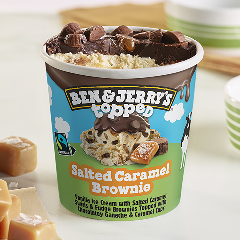 Ben & Jerry's Topped Salted Caramel Brownie Ice Cream 15.2oz