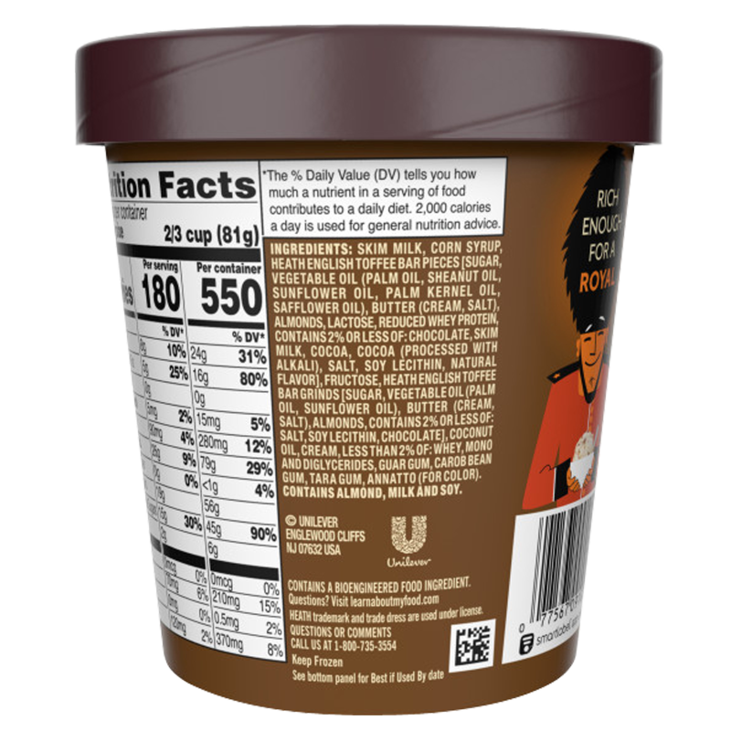 Breyers Heath Toffee Caramel Ice Cream 16oz