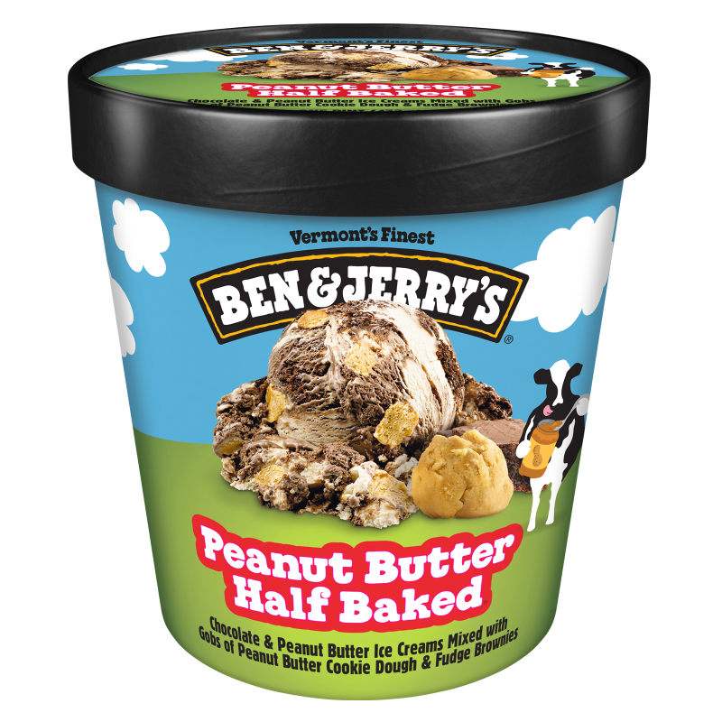 Ben & Jerry's Peanut Butter Half Baked Ice Cream 16oz