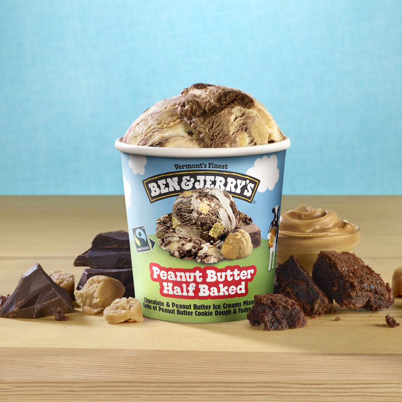 Ben & Jerry's Peanut Butter Half Baked Ice Cream 16oz