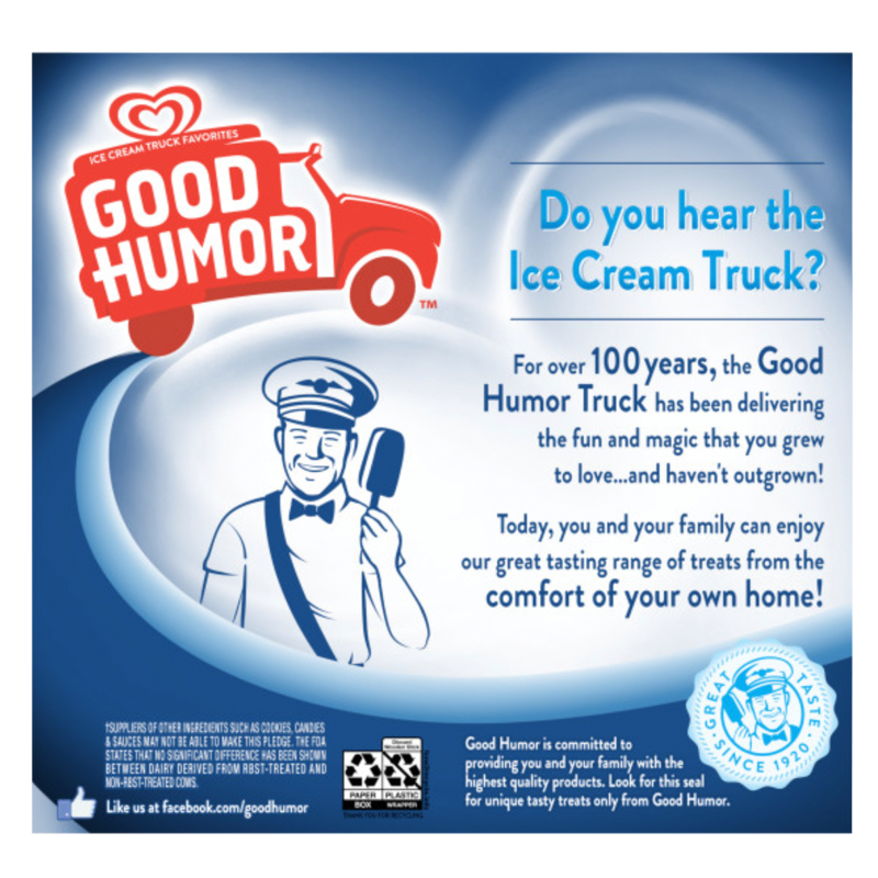 Good Humor Cookies & Creme Loaded Frozen Dessert Bars 6ct 16.5oz
