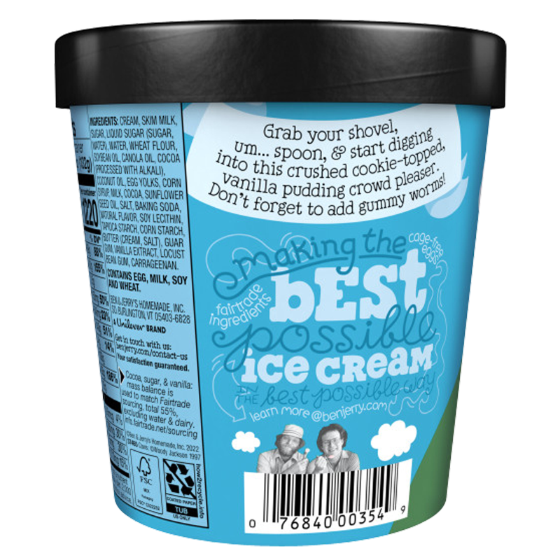 Ben & Jerry's Dirt Cake Topped Ice Cream 15.2oz