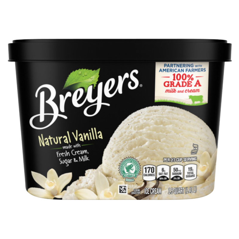 Breyers Natural Vanilla Ice Cream 48oz