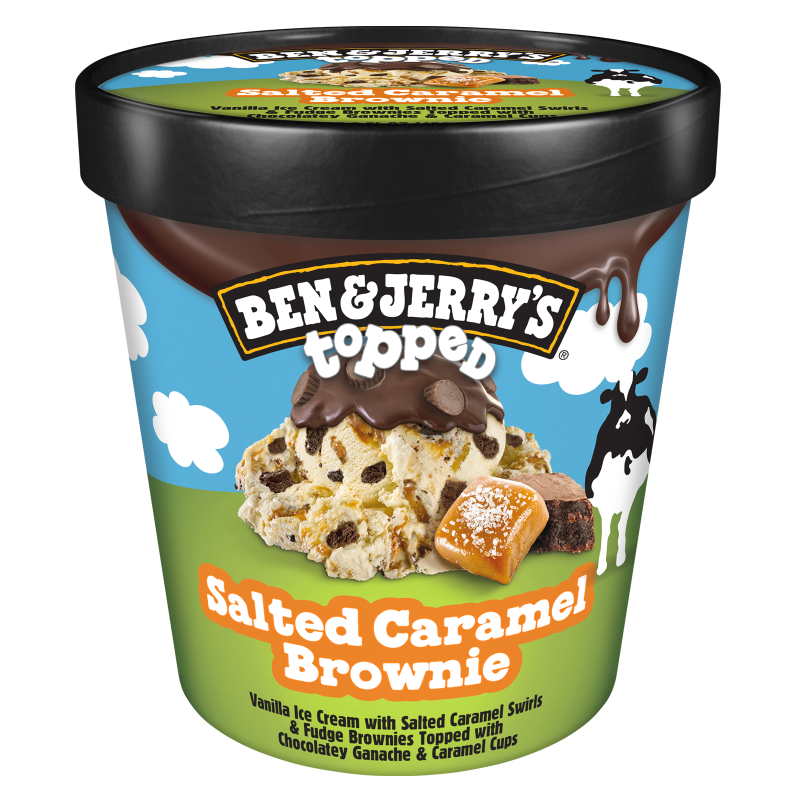 Ben & Jerry's Topped Salted Caramel Brownie Ice Cream 15.2oz