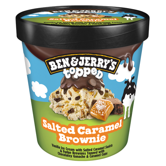 Ben & Jerry's Topped Salted Caramel Brownie Ice Cream 15.2oz