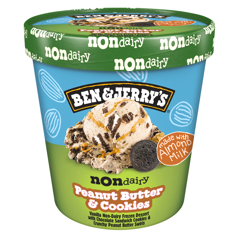 Ben & Jerry's Non-Dairy P.B. & Cookies Pint Frozen Dessert 16oz