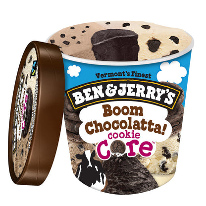 Ben & Jerry's Boom Chocolatta Cookie Core Ice Cream 16oz