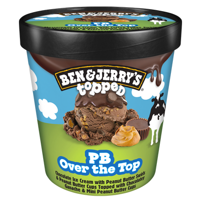 Ben & Jerry's Topped PB Over the Top Ice Cream 15.2oz