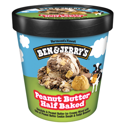 Ben & Jerry's Peanut Butter Half Baked Ice Cream 16oz