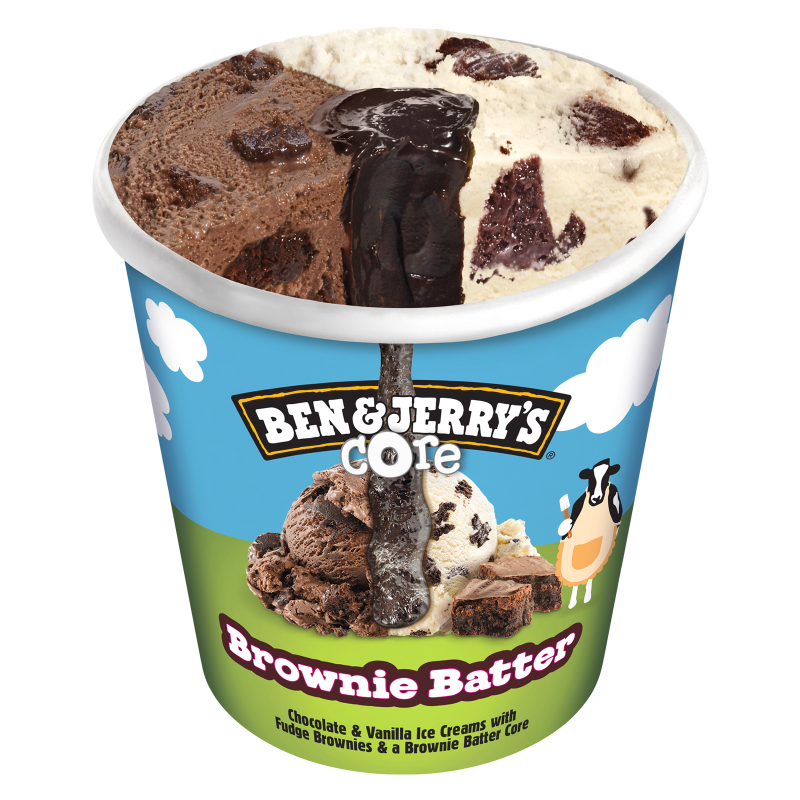 Ben & Jerry's Brownie Batter Core Ice Cream 16oz