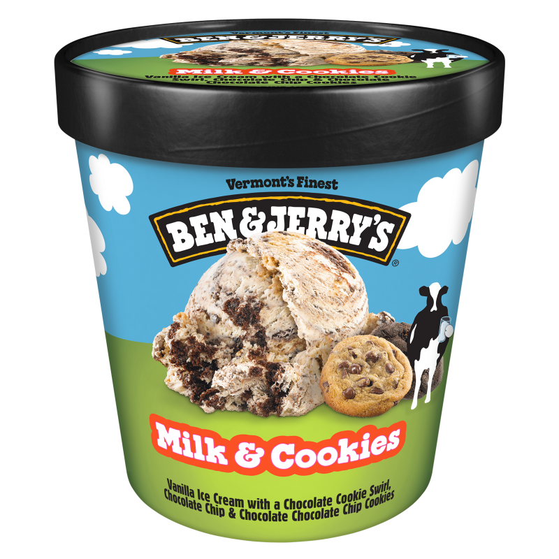 Ben & Jerry's Milk & Cookies Ice Cream 16oz