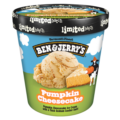 Ben & Jerry's Pumpkin Cheesecake Ice Cream 16oz