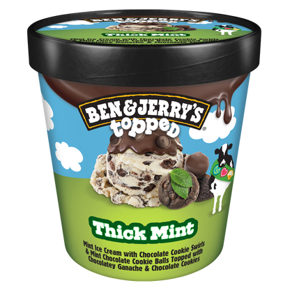 Ben & Jerry's Topped Thick Mint Ice Cream 15.2oz