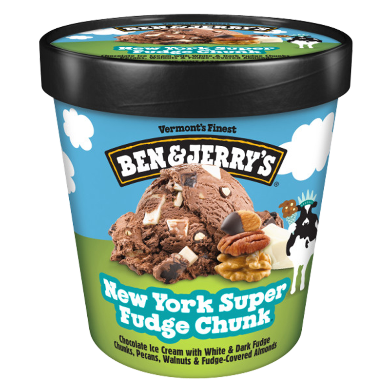 Ben & Jerry's New York Super Fudge Ice Cream 16oz