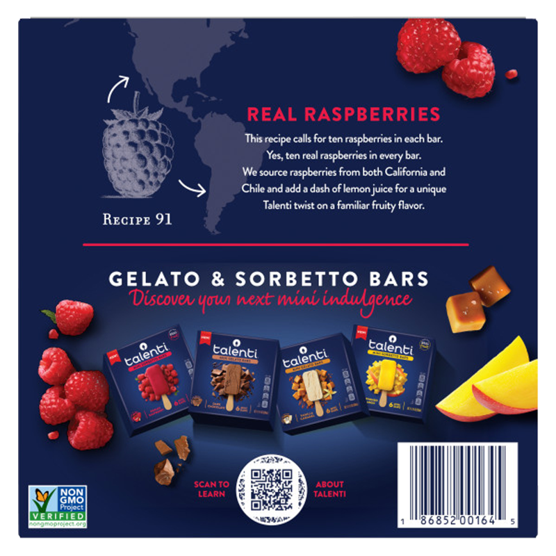 Talenti Roman Raspberry Mini Sorbetto Bars 6ct – The Ice Cream Shop US