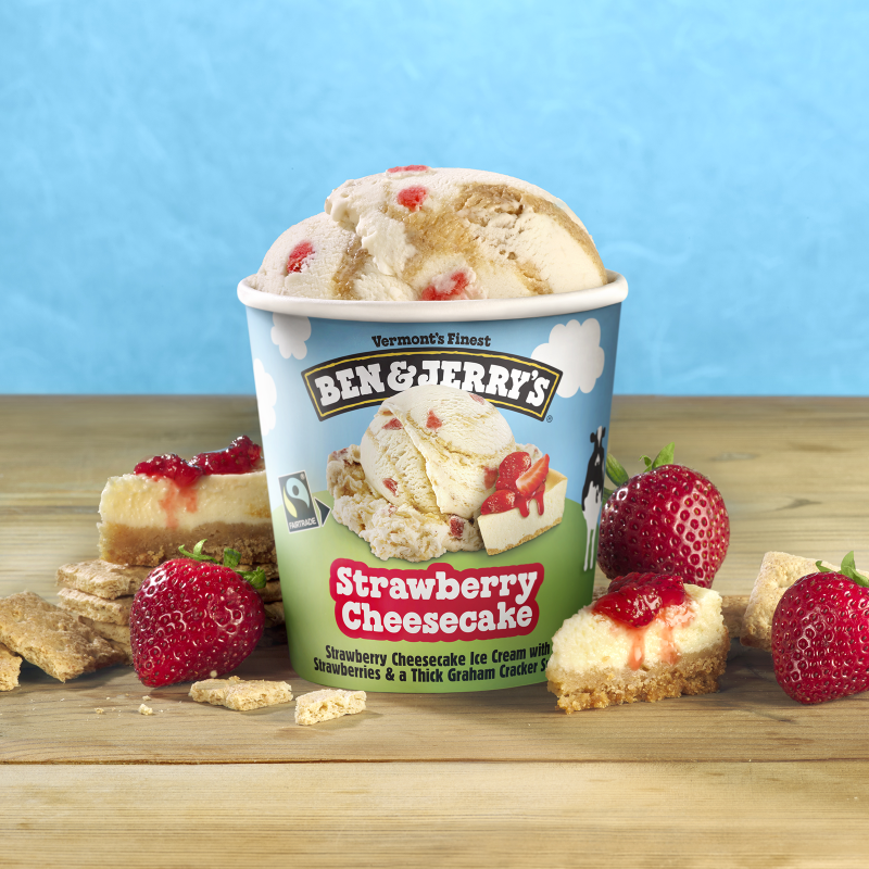 Ben & Jerry's Strawberry Cheesecake Ice Cream 16oz