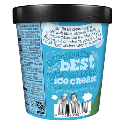 Ben & Jerry's Topped Salted Caramel Brownie Ice Cream 15.2oz