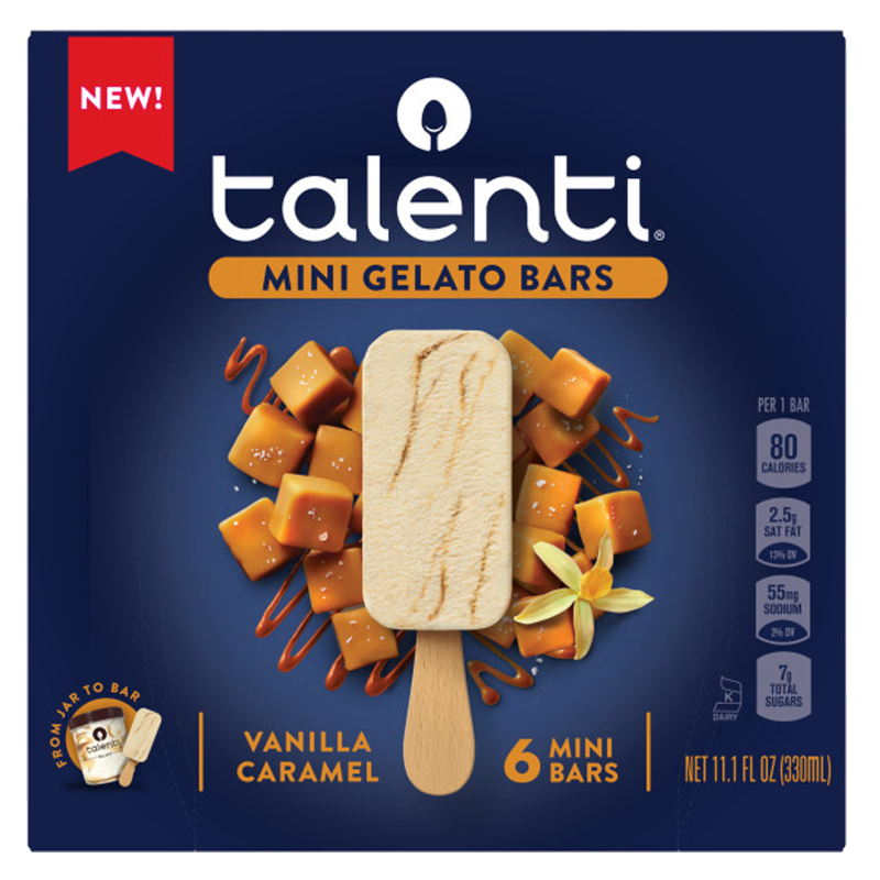 Talenti Vanilla Caramel Mini Gelato Bars 6ct