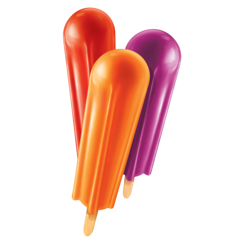 Popsicle Original Orange, Cherry, Grape Ice Pops 18ct 29.7oz